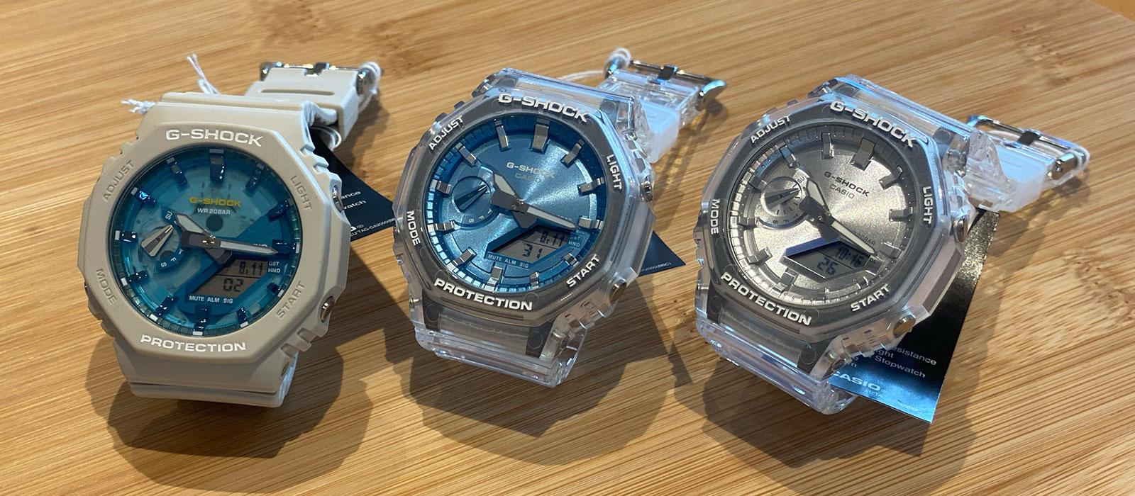 Aktuelle G-Shock Kollektion 2025  - GA-2100 Serie - in verschiedenen Farben